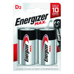 Lot de 2 piles alcaline lr20 d Max, 1.5 V, ENERGIZER