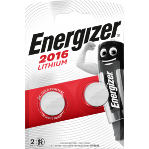 Lot de 2 piles bouton cr2016/dl2016, 3 V, ENERGIZER