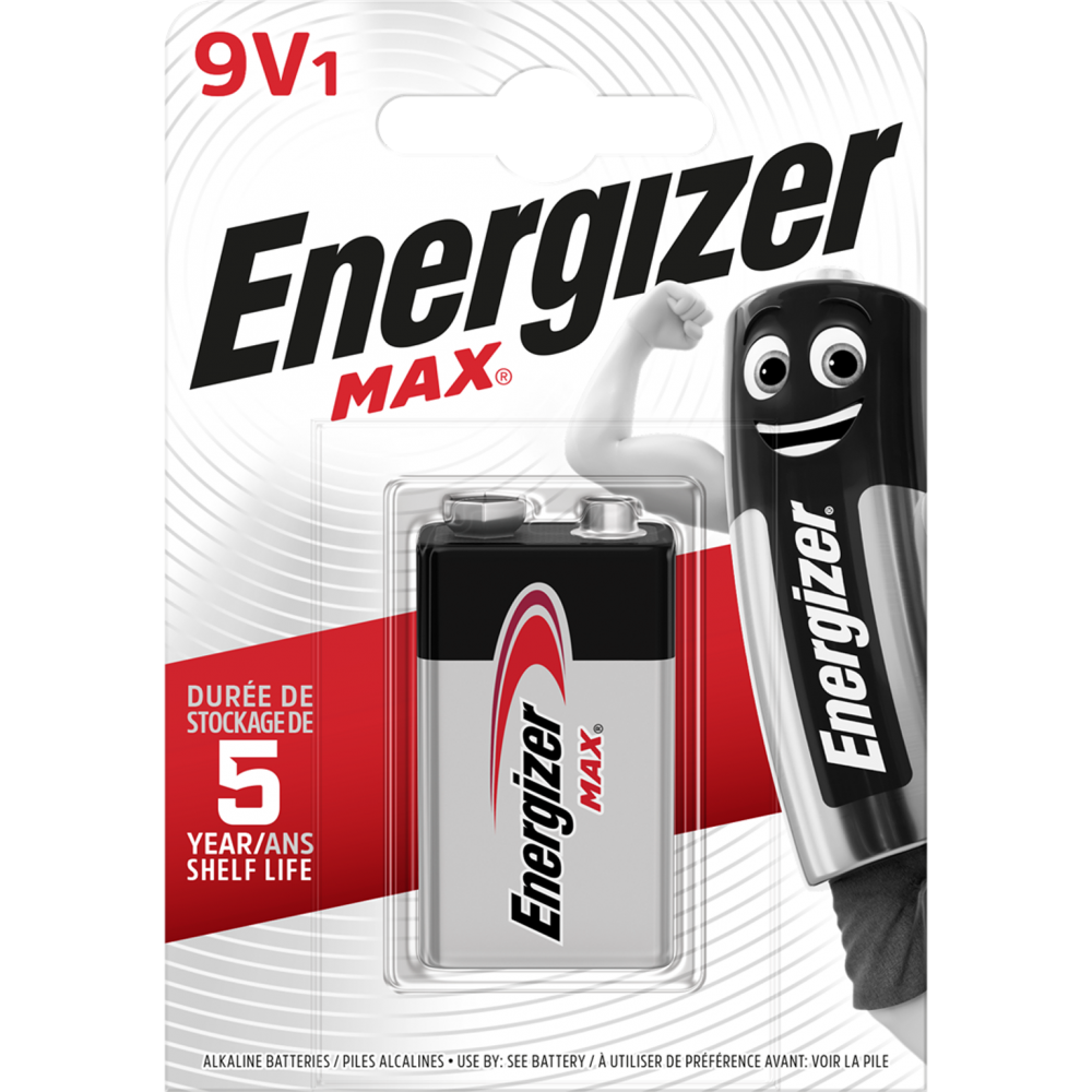 Pile alcaline 9 v Max, 9 V, ENERGIZER