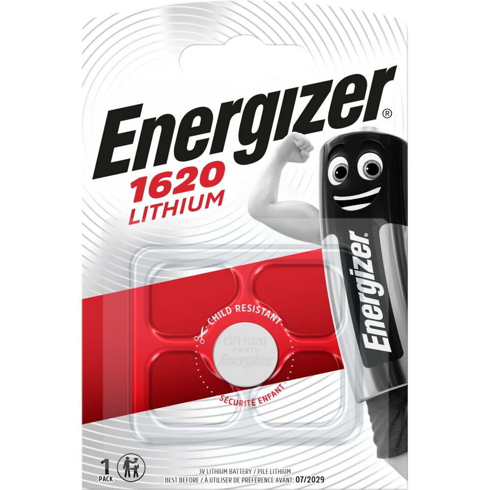Pile bouton cr1620, 3 V, ENERGIZER