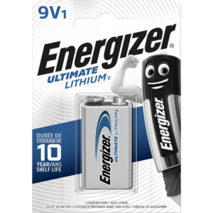Pile lithium 9 v, 1.5 V, ENERGIZER