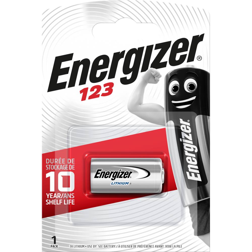 Pile lithium cr123, 1.5 V, ENERGIZER