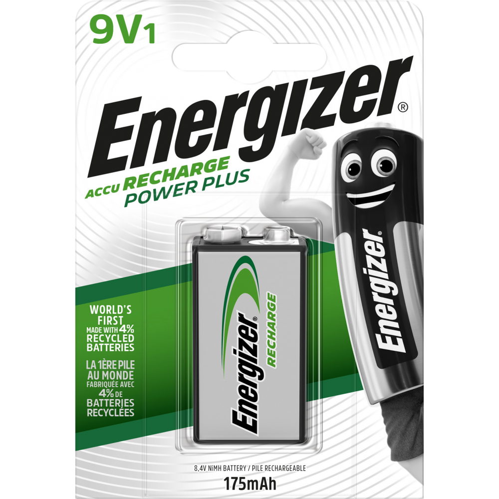 Pile rechargeable 9 v, 175 mAh, ENERGIZER