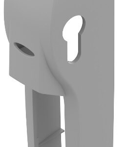 Enjoliveur DEFY perce à gauche gris alu RAL9006 LA CROISEE DS DS5212-G007