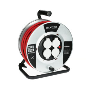 Enrouleur électrique 40 m H07RN-F 3G 2,5 mm flasque acier HANGER  600010