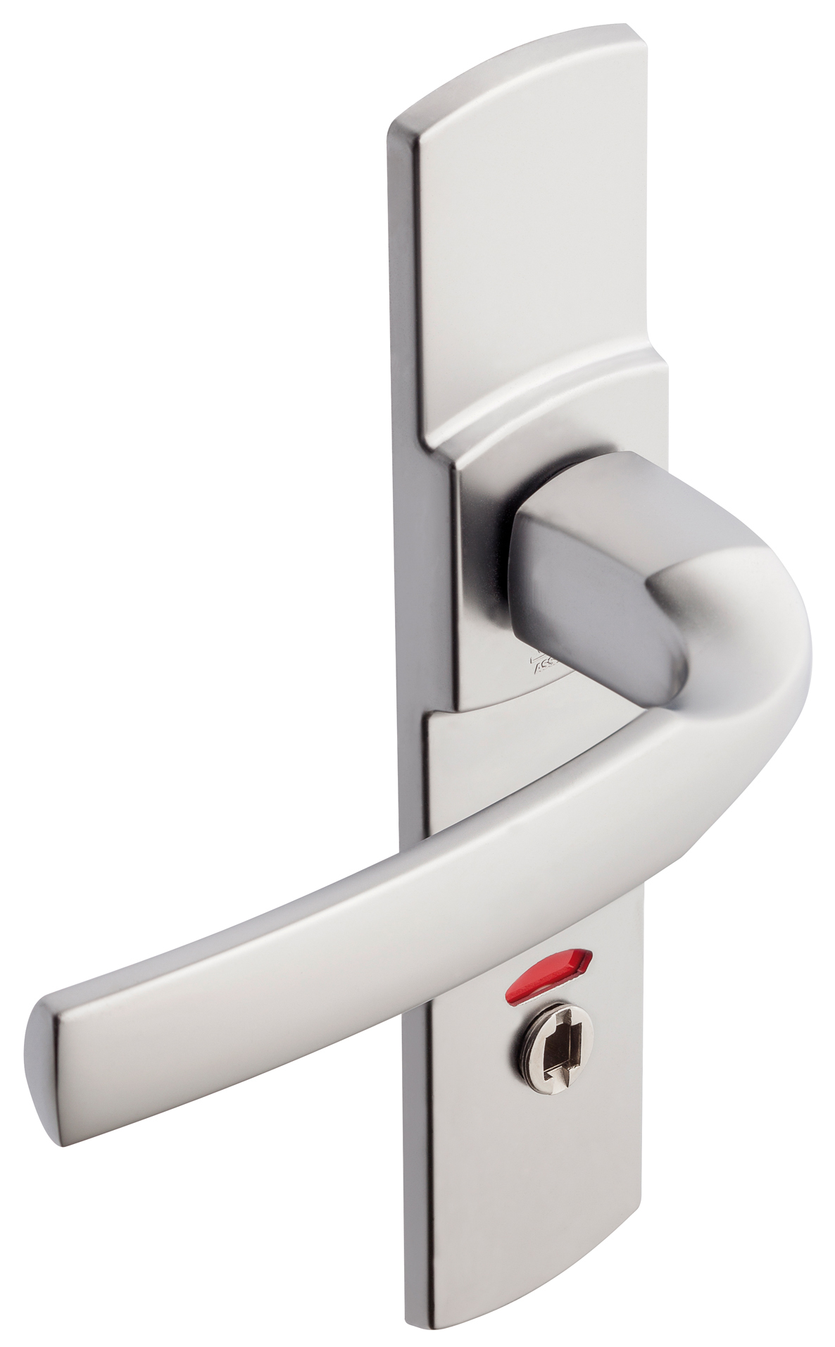 Ensemble ARTIS entraxe 165 mm type condamnation à voyant finition chromé velours VACHETTE 086545