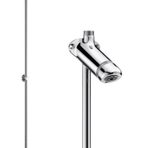 Ensemble de douche temporisé SPORTING mural en applique DELABIE 714000