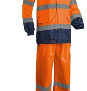 Ensemble de pluie haute visibilité HI-WAY orange fluo/marine TL COVERGUARD 7HWROM