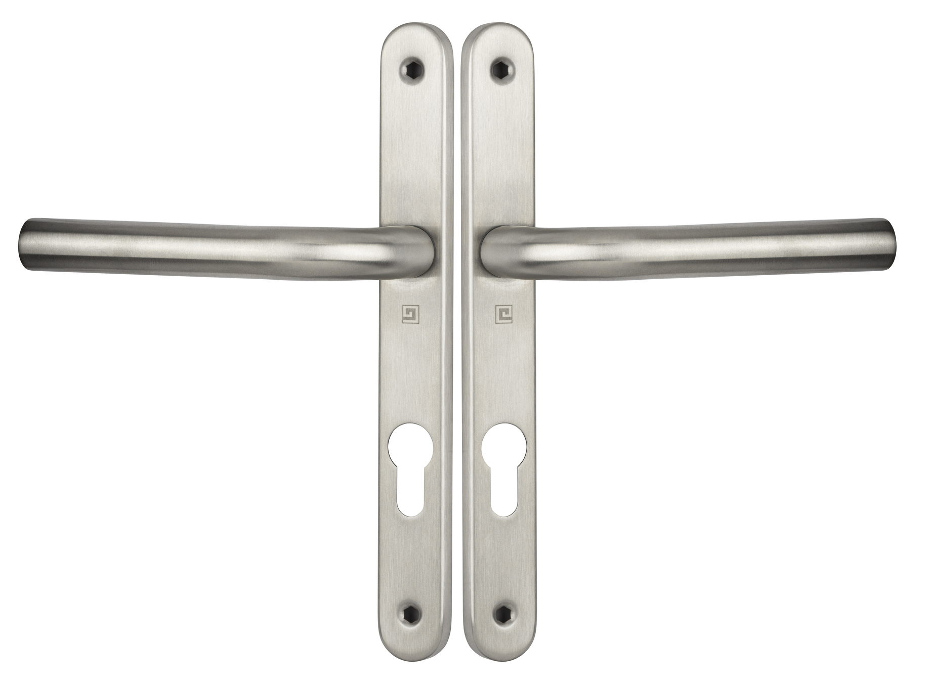Ensemble double 1194 entraxe 70 mm sur plaque étroite clé I HERACLES B-INOX-PE01