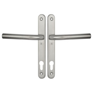 Ensemble double 1194 entraxe 92 mm sur plaque étroite clé I HERACLES B-INOX-PE02