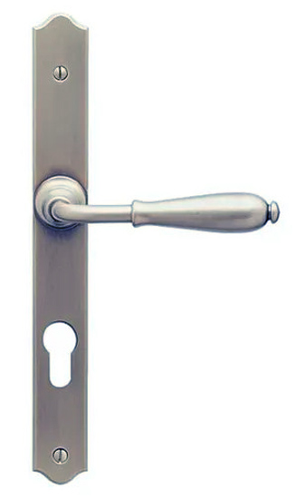 Ensemble double béquille sur plaque étroite NEVERS fer cémenté Clé I BOUVET ES69ID2432