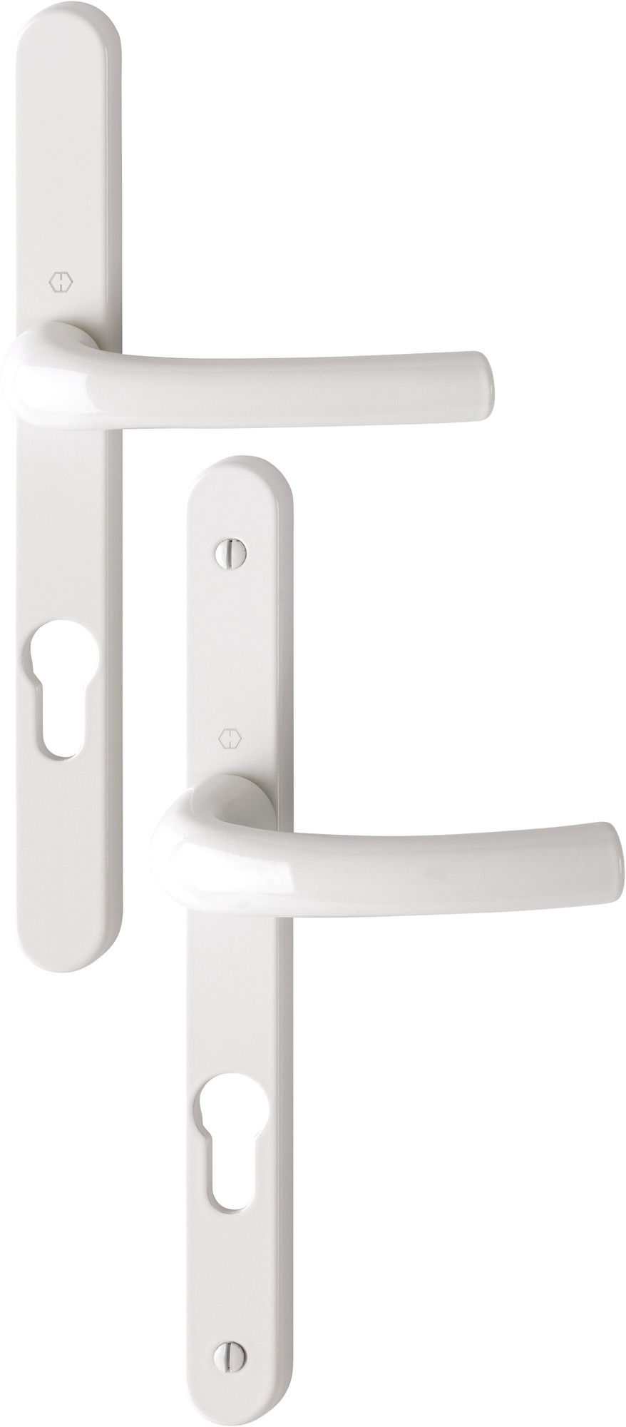 Ensemble étroit SR TOKYO entraxe 70 mm type CLE I finition blanc HOPPE 1782833