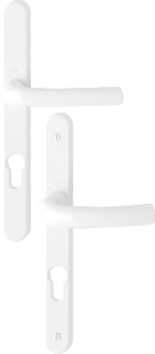 Ensemble étroit TOKYO entraxe 70 mm type CLE I finition blanc HOPPE 1741476