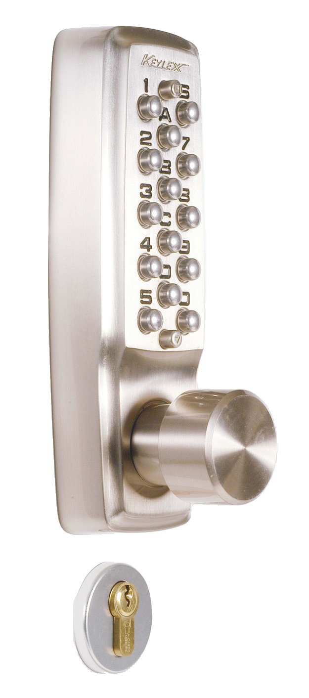 Ensemble Keylex 2000 axe à 60 mm nickel satiné LOKOD 22103