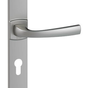 Ensemble sur grande plaque MUZE type clé I finition chromé velours VACHETTE 086444