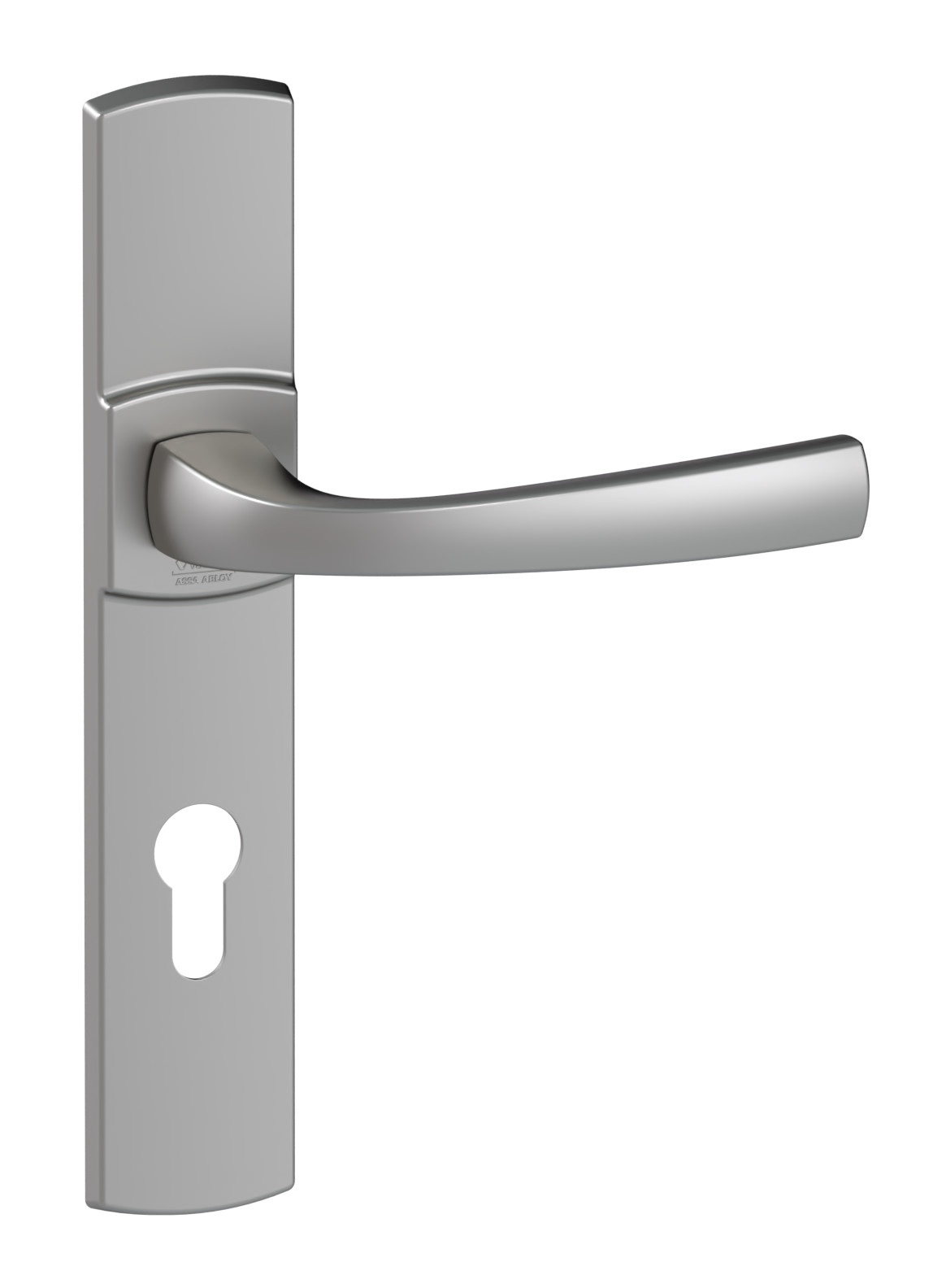 Ensemble sur grande plaque MUZE clé I chromé velours VACHETTE 086444