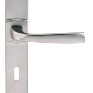 Ensemble sur grande plaque MUZE type clé L finition chromé velours VACHETTE 086442
