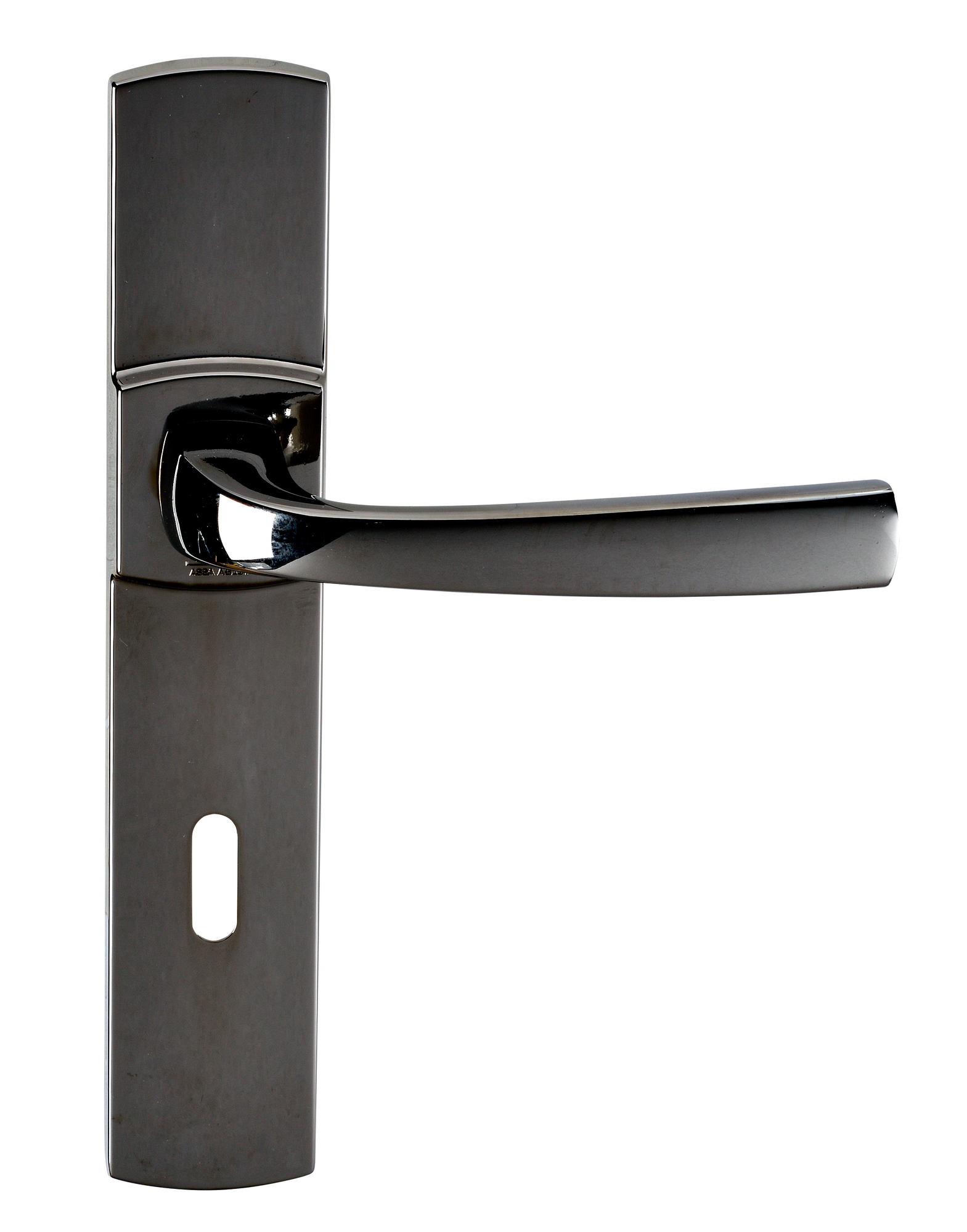 Ensemble sur grande plaque MUZE type clé L finition diamant noir VACHETTE 086434