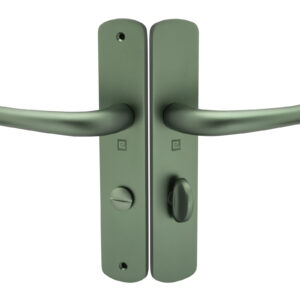 Ensemble sur plaque aluminium SALOME HOME ELEGANCE entraxe 195 mm à condamnation émeraude HERACLES B-SALOME-086