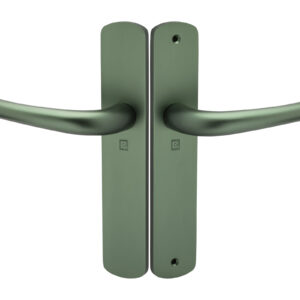 Ensemble sur plaque aluminium SALOME HOME ELEGANCE entraxe 195 mm bec de cane émeraude HERACLES B-SALOME-026