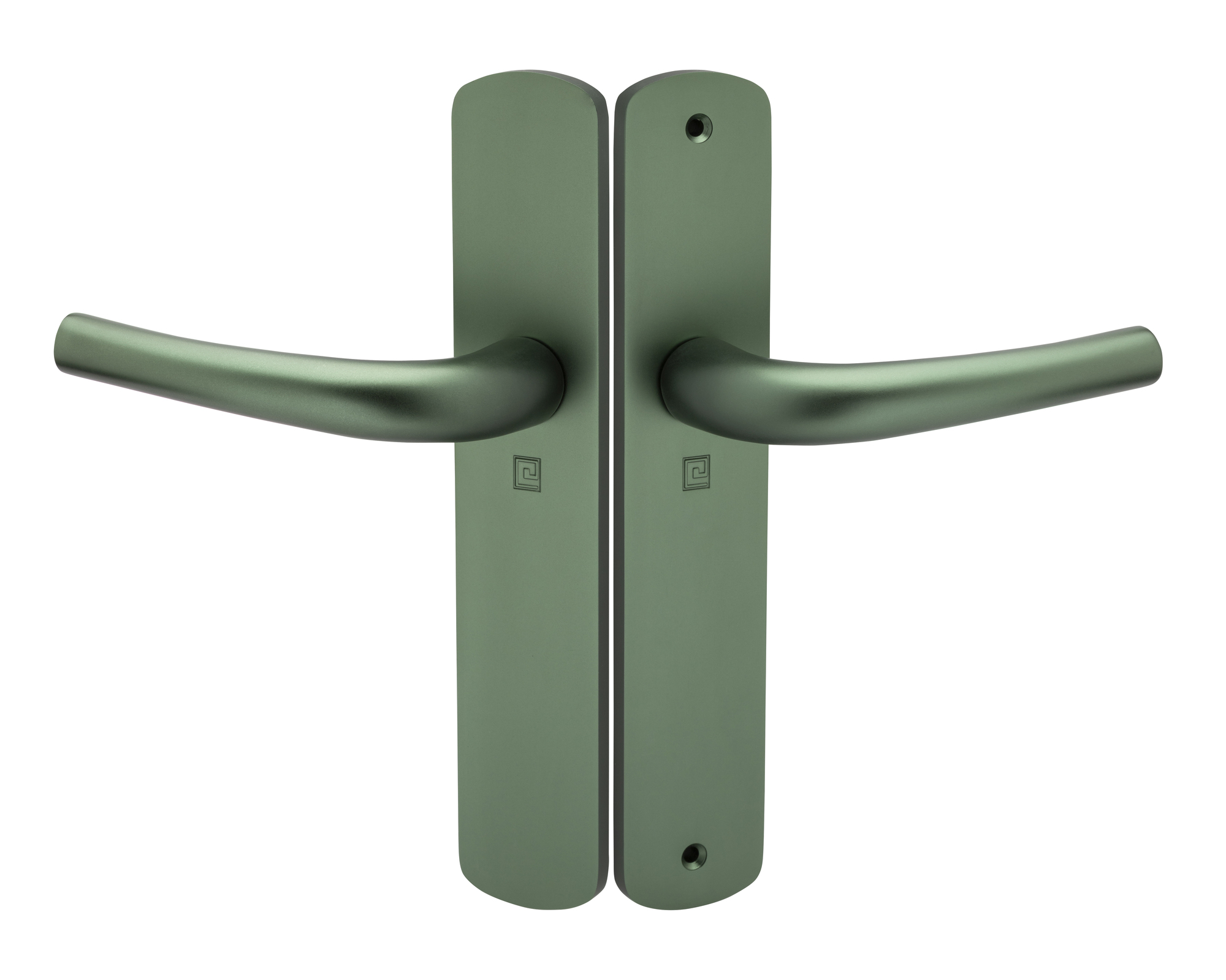 Ensemble sur plaque aluminium SALOME HOME ELEGANCE entraxe 195 mm bec de cane émeraude HERACLES B-SALOME-026