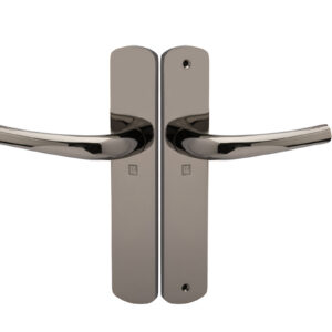 Ensemble sur plaque aluminium SALOME HOME ELEGANCE entraxe 195 mm bec de cane miroir HERACLES B-SALOME-025