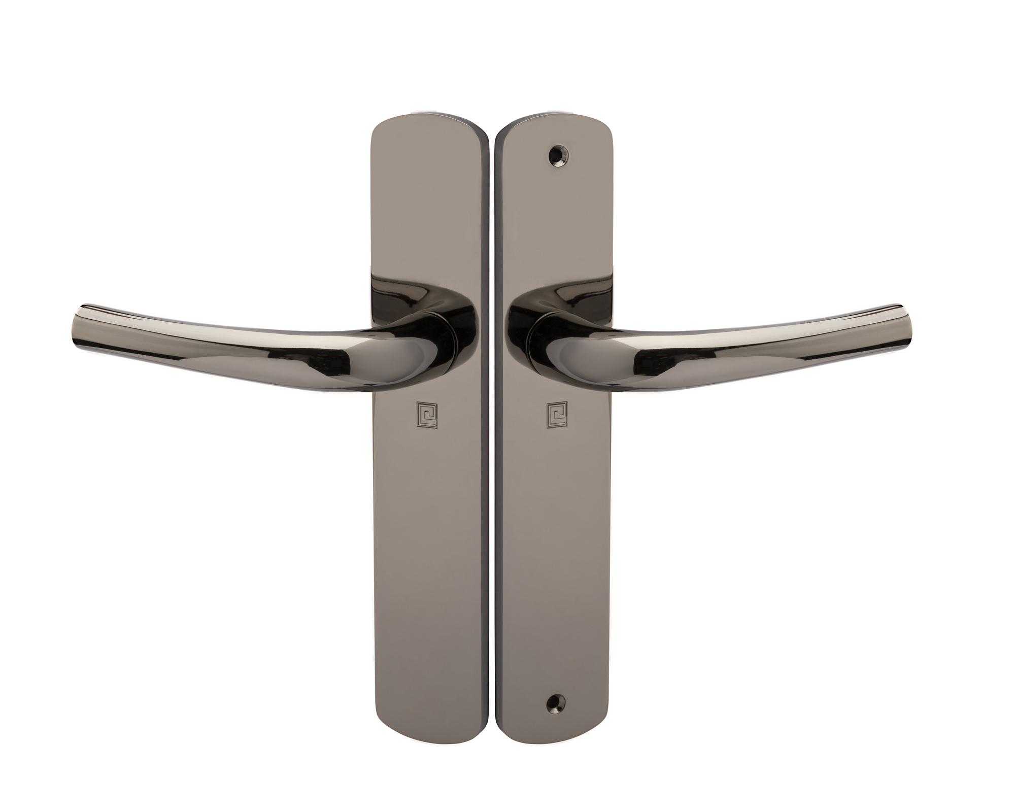 Ensemble sur plaque aluminium SALOME HOME ELEGANCE entraxe 195 mm bec de cane miroir HERACLES B-SALOME-025
