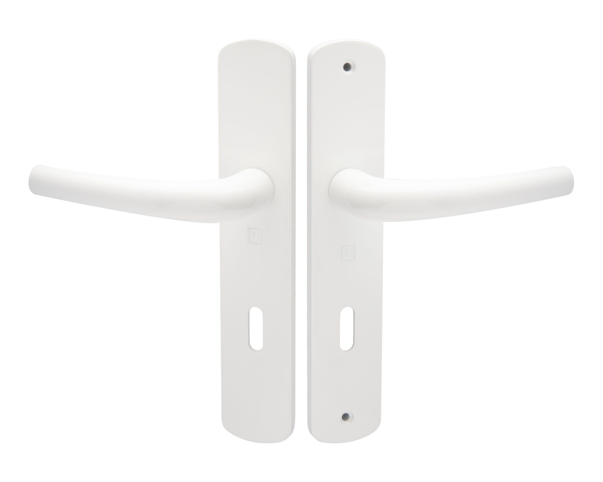 Ensemble sur plaque aluminium SALOME HOME ELEGANCE entraxe 195 mm clé L blanc HERACLES B-SALOME-067