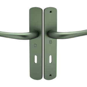 Ensemble sur plaque aluminium SALOME HOME ELEGANCE entraxe 195 mm clé L émeraude HERACLES B-SALOME-066
