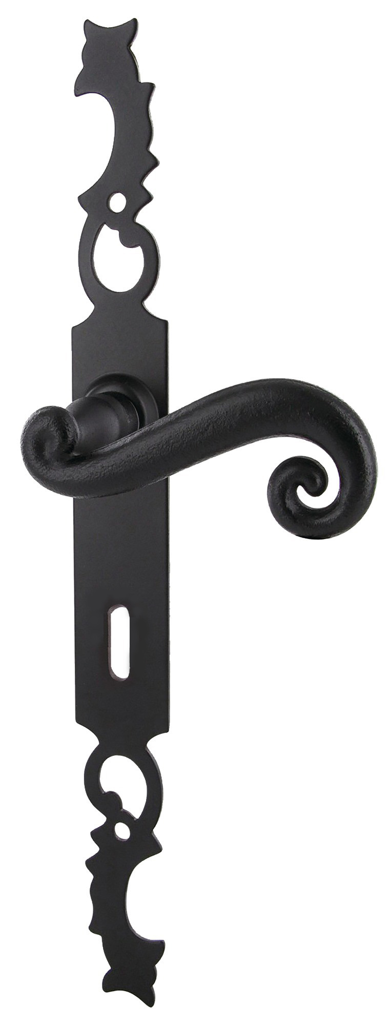 Ensemble sur plaque AQUITAINE clé L finition fer époxy noir BOUVET ES45LB57J