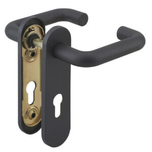 Ensemble sur plaque béquille double noire carré 9 mm THIRARD 00097101
