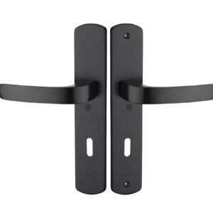 Ensemble sur plaque ELFE entraxe 195 mm clé L noir mat HERACLES B-ELFE-06