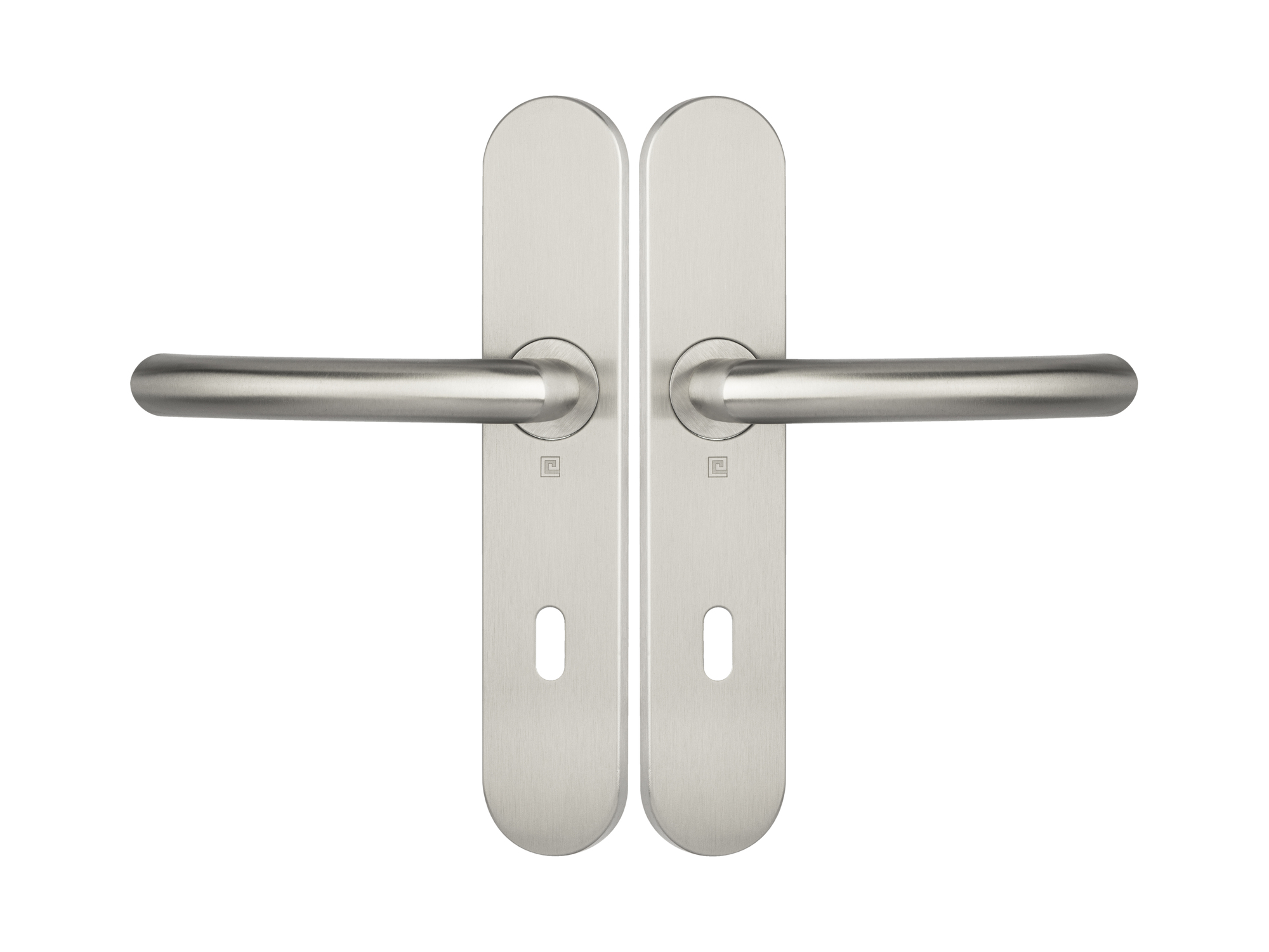 Ensemble sur plaque JADE Série 1094 type CLE L finition inox brossé HERACLES B-INOX-SP03
