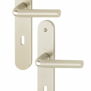 Ensemble sur plaques ARLES type clé L finition champagne HOPPE 634620