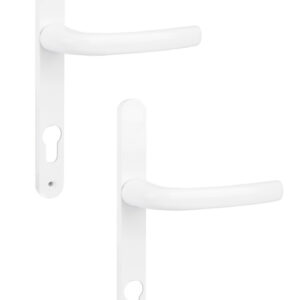Ensemble sur plaques + béquille carré 8 mm entraxe 85 mm blanc SOFI 5112180002