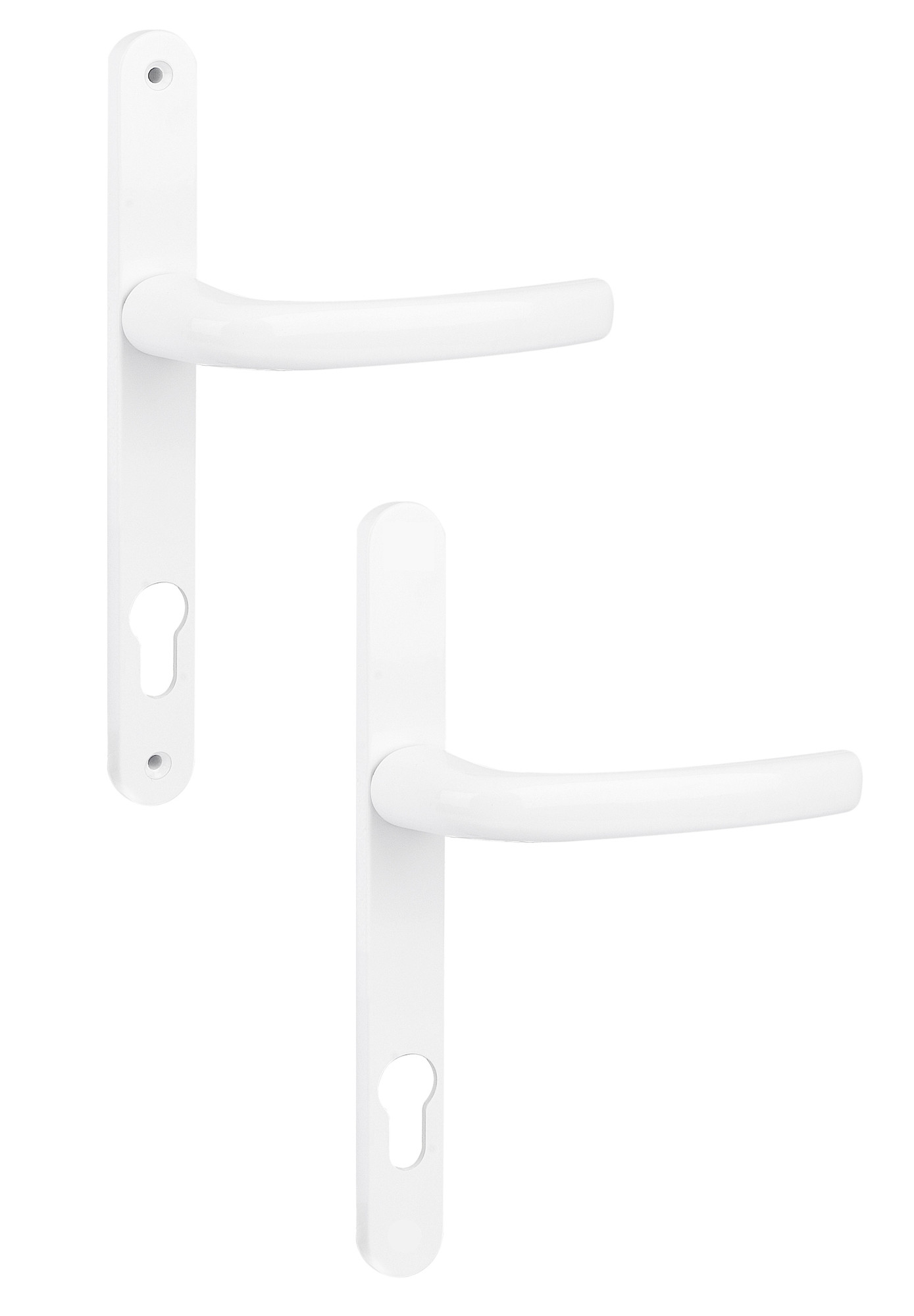 Ensemble sur plaques + béquille carré 8 mm entraxe 85 mm blanc SOFI 5112180002