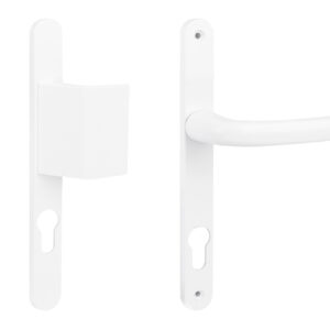Ensemble sur plaques + béquille carré 8 mm entraxe 85 mm blanc SOFI 5112218501