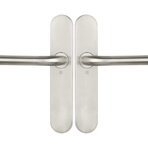 Ensemble sur plaques JADE série 1194 type bec de cane finition inox HERACLES B-INOX-SP05