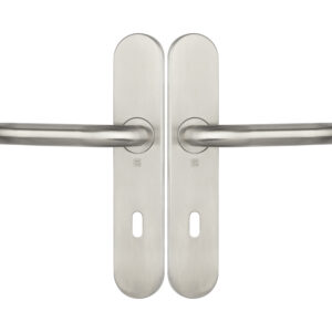 Ensemble sur plaques JADE série 1294 type clé L finition inox brossé HERACLES B-INOX-SP011