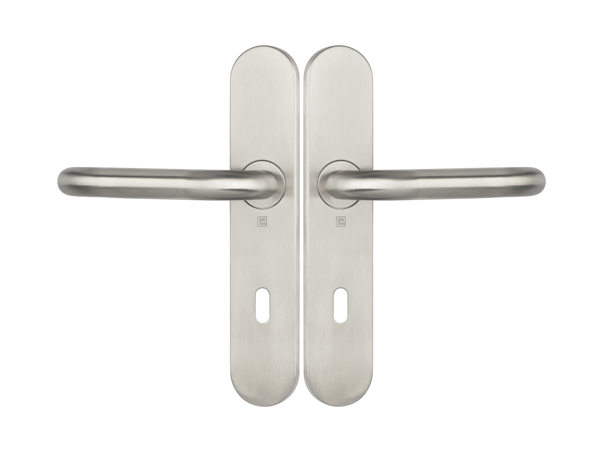 Ensemble sur plaques JADE série 1294 type clé L finition inox brossé HERACLES B-INOX-SP011
