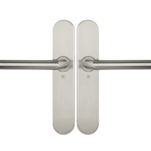 Ensemble sur plaques série JADE 1394 type bec de cane finition inox HERACLES B-INOX-SP13
