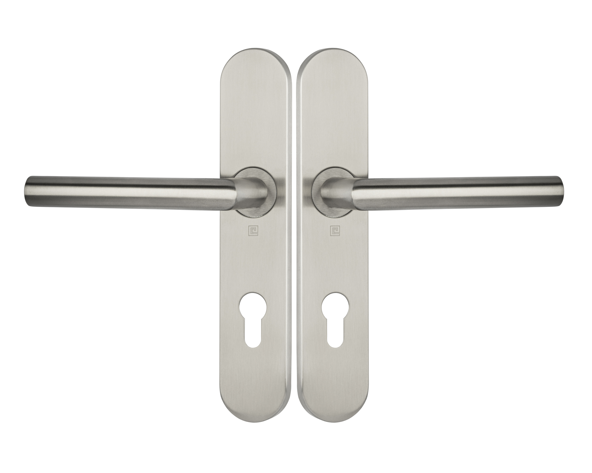 Ensemble sur plaques série JADE 1394 type clé I finition inox HERACLES B-INOX-SP16