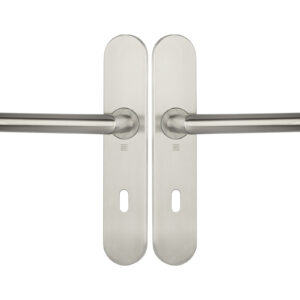 Ensemble sur plaques série JADE 1394 type clé L finition inox HERACLES B-INOX-SP15