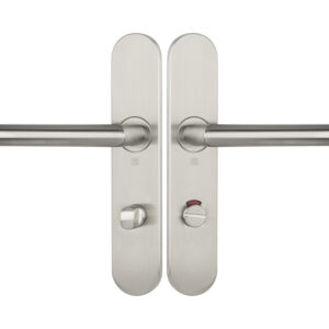 Ensemble sur plaques série JADE 1394 type condamnation à voyant finition inox HERACLES B-INOX-SP14V