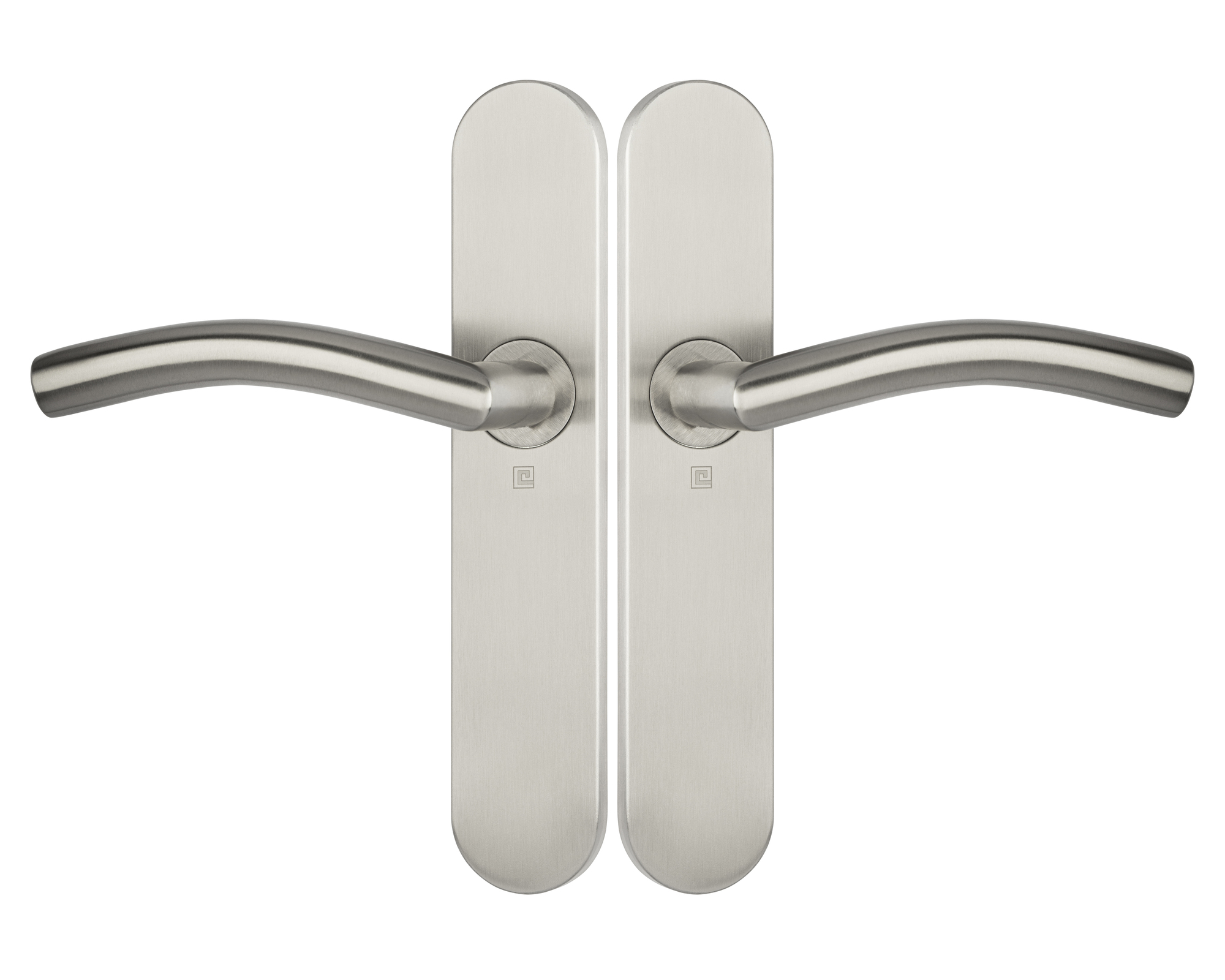 Ensemble sur plaques série JADE 1494 type bec de cane finition inox brossé HERACLES B-INOX-SP17