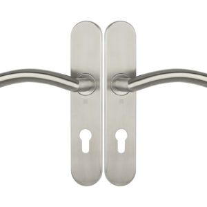 Ensemble sur plaques série JADE 1494 type clé I finition inox brossé HERACLES B-INOX-SP20