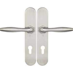 Ensemble sur plaques série JADE 1594 acier type clé I finition inox HERACLES B-INOX-SP24