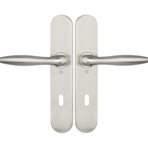 Ensemble sur plaques série JADE 1594 acier type clé L finition inox HERACLES B-INOX-SP23