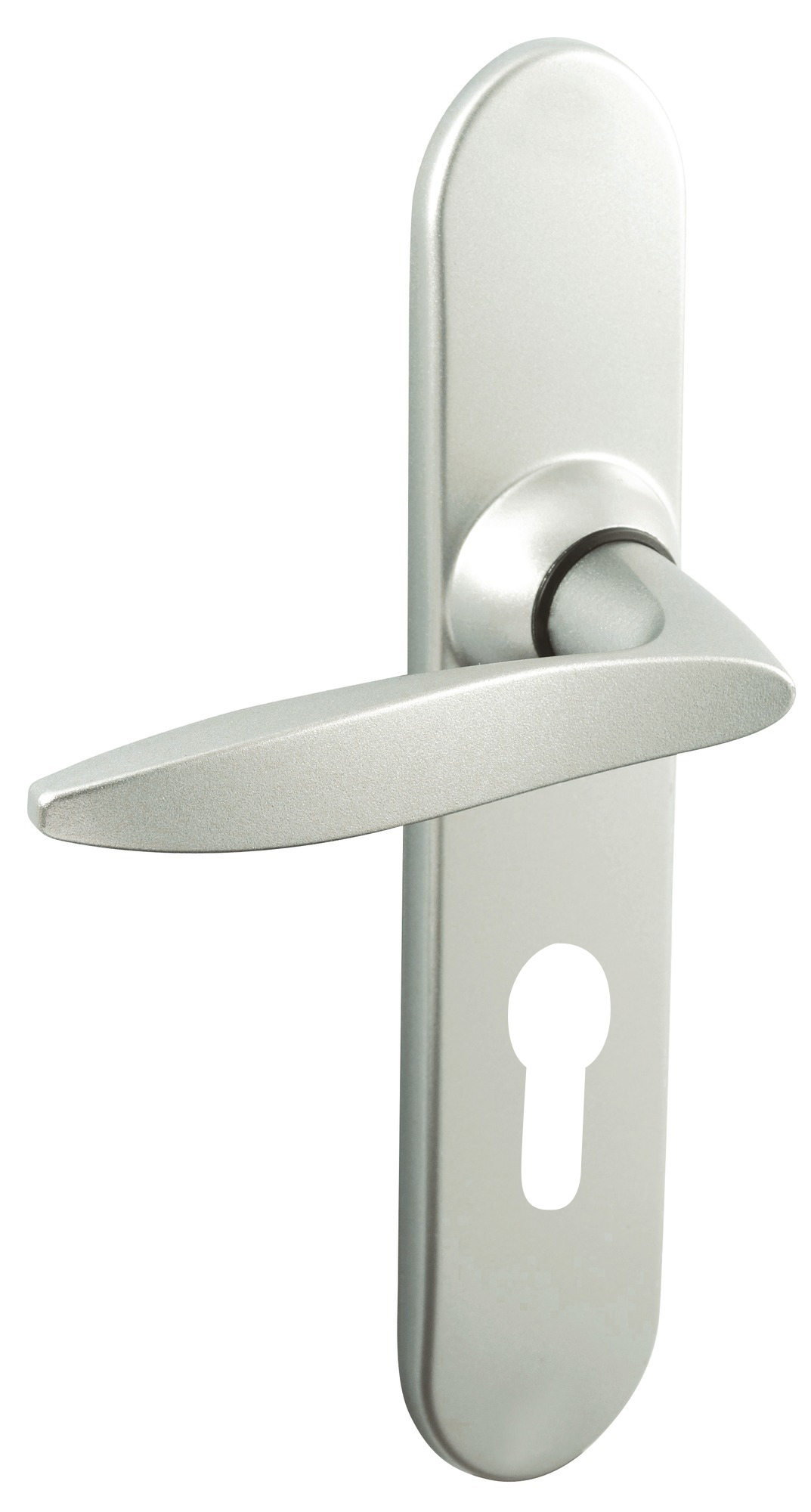 Ensemble sur plaques TWIST petit model clé I finition chromé velours VACHETTE 069125