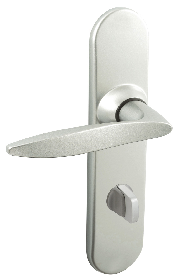 Ensemble sur plaques TWIST petit model condamnation finition chromé velours VACHETTE 069128